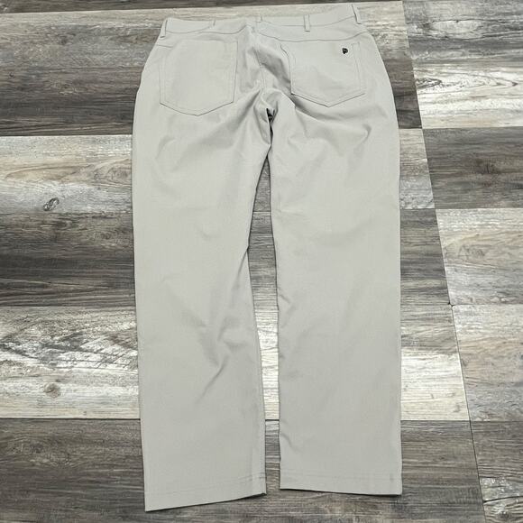 Public Rec Dealmaker Tan Mens 34x29 Flat Front Performance Stretch Dress Pants - Picture 2 of 16